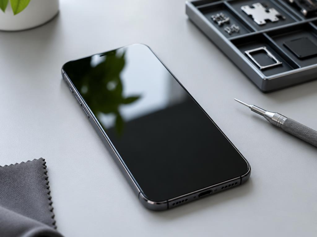 A repaired smartphone